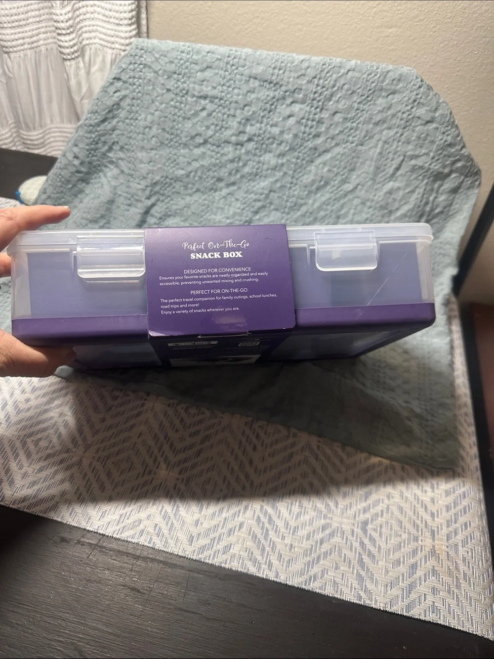 CWC Purple Snack Box with Dividers NWT